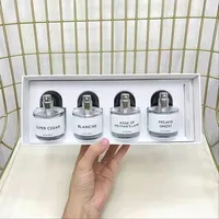 Newest arrival Perfume byredo 4pcs *30ml Super cedar Blanche Rose of No Man's Land Mojave Ghost 4 in 1 box for gift men women fragrance long lasting fast delivery
