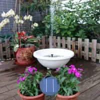 Decorações de jardim Cermilhado solar flutuante fonte de fonte de água sem escova Pulverizador Pulverizador Decoração Fuente de Agua