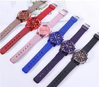 Wholesale cwp SHSHD Brand Geneva Mens Watch Contracted Double Layer Quartz Watches Plastic Mesh Belt Wristwatches