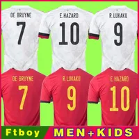 Maillot Belgium 2021 Belgique Soccer Jerseys de Bruyne Lukaku 20 21 Chemise de football Hazard Batshuayi Camiseta Futbol Kompany Dembele Maillot