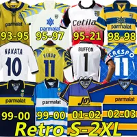 Retro Parma Maglia Classic Vintage Soccer Jerseys 1995-2021 96 97 1998 99 2000 02 03 Crespo Zola Cannavaro Thuram Nakata Men Kits voetbal shirts