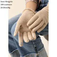 Fünf Fingern Handschuhe Touchscreen Winter Kaschmir Warme Damen Geschenk Elegant Fransen gestrickte Pantalla Táctil Guantes de Le Cadeau Chaud DE1