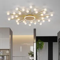 Deckenleuchten Moderne LED Runde Kronleuchter Beleuchtung Unterputzgerät Licht Wohnzimmer Schlafzimmer Küche Glas Blase Lampenvorrichtungen