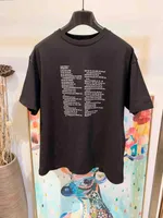 스타일 2021 남자 티셔츠 편지 인쇄 자수 디자인 에코 친화적 인 코튼 패브릭 고품질 미국 크기 느슨한 에디션 럭셔리 남성 T 셔츠