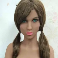 25 Only Head Japanese Sex Dolls Flesh Color Real Full Size Silicone with skeleton Love Doll Oral Vagina Pussy Anal Adult Doll