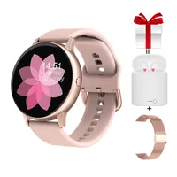 Altri orologi Donne Smart Watch + Strap + Auricolare / Set Femmina Smartwatch Misura Pressione di ossigeno Fitness Tracker per Huawei iPhone VS SG2 Q920