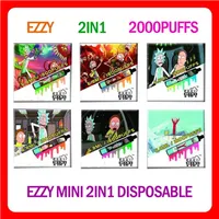 EZZY MINI 2IN1 Disposable E cigarette Device 2000Puffs 800mAh Battery 8.0ml Prefilled Vape Pen Vs Gunnpod Bang xxl a59