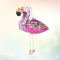 Pinata алюминиевая фольга фламинго формы игрушечная игрушка реквизит сахар бить творческое разноцветное украшение для детей день рождения