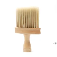木製の毛の清掃ブラシプロのソフトネックダスターブラシバーバーサロンアクセサリーツールDWA10746