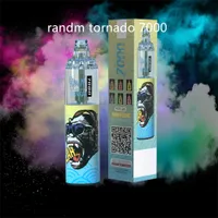 Authentic RandM tornado Mesh coil disposable E cigarette 7000 puffs glowing vapes pen