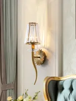 Lampy ścienne Salon Niesamowite Kryształ Kinkiet Kryty Lampy Lampy Dressing Room Fixury Sypialnia Obraz Lekki Home Wandlamp
