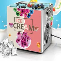 Hem Thai Stir Fry Ice Cream Tools Mini Roll Machine Electric Small Desktop Fried Yoghurt för A58 A22