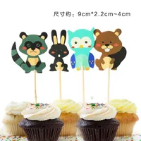 20st Baby Shower Cup Cake Toppers Boy Girl Party Cute Dekoration Baby2 Födelsedag DIY Cakes Topper Supplies 2161 V2