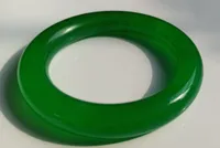 56-60 мм натуральный полный зеленый кварцит нефритовый браслет