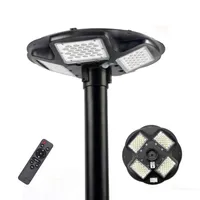 Sollampor 100W LED-lampa efter ljus utomhusljus med avlägset område Pole för gräsmatta, väg, gård, parkeringsplats