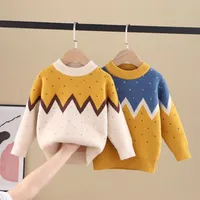 Pullover Belle Pull Baby Pull Girls Garçons O-Cou Kids Cardigan à manches longues Enfants Casual Tops 2-6y
