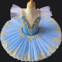 Tutú profesional de ballet para adultos Niños Niños Niños Panqueques Bailarina Vestido Mujeres Disfraces de danza