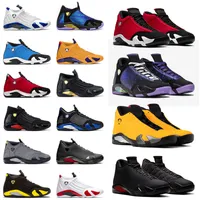 Nike Air Jordan Retro 14 Jordans 14s Orijinal Jumpman Erkekler Basketbol Ayakkabıları 14s Üniversitesi Altın Hiper Kraliyet Salonu Kırmızı Şeker Kamışı Hava Eğitmenleri Sneakers