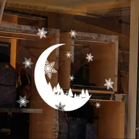 Wandaufkleber Schnee Monat Elektrostatische Aufkleber Fenster Glas Weihnachten DIY Home Aufkleber Dekoration Jahres Tapete