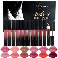 Niceface 12pcs Liquid Maquiagem Matte Lipstick Packs Pintalabios Nutritious Velvet Makeup Set