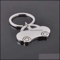 Keychains Fashion Aessories Metal Key Ring Vintage Car -vormig voertuig Keychain Keyring Keyfob Hangdeksel Decoratie Creatieve cadeau Drop Delivery