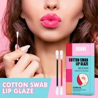 20 pçs / set Lip Gloss MicroBrush Longo à prova d'água impermeável escovas de algodão cotonete batom cigarro coreano lipgloss