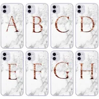 Marble Texture Letter Matte Phone Cases For iPhone 13 Pro Max 12 Mini XR XS 8 Plus Soft TPU Cover