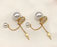 Mode oor manchet parel oorbellen voor dame vrouwen partij bruiloft liefhebbers cadeau verlovings sieraden met doos nrj
