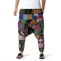 Luclesam Men Hiphop Harem Pants Baggy Joggers Boho Bohemian Nepal Pants Yoga Pansers Vintage Hombre Prouts Sarouel Homme 211006