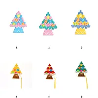 Christmas Tree Shape Push Up Bubble Kids Fidget Toy Party Favor Adult Pumpkin Antistress Hand Squishy Sensory Toys a08