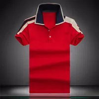 Мужские футболки Polos высочайшее качество с короткими рукавами летняя хлопковая вышивка роскошная футболка новых дизайнерских рубашек поло
