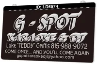 LD6574 G Spot Karaoke & DJ Light Sign LED 3D Engraving Wholesale Retail