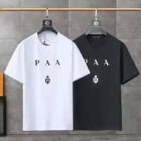 Tasarımcı Prad T Gömlek Yeni Klasik Üçgen Kısa Kollu P Ev Son Hollow Uzun Kumaş Göğüs Cep Tasarımı