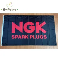 Япония NGK Spark Plugs Flag 3 * 5FT (90 см * 150см) Полиэстер Флаги Баннер Украшение Летающие Главная Сад Праздничные подарки