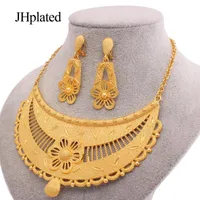 Earrings & Necklace Hawaiian Luxury Jewelry Sets Dubai 24K Gold Plated Gifts Fine Jewellery Set For Women Wedding Bridal Wholesale