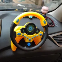 Interior Decorations Car Wheel Kids Baby Interactive Toys Children Steering With Light Sound Simulation Driving Toy MusicalEducation To