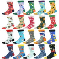 Mens Sock Snow Colorful Point Cartoon Pattern Christmas Hip hop Cool Socks for Men Winter Thick Skate Funny Socks Cycling