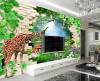 2021 özel 3d duvar kağıdı hayvan orman duvar kağıtları ev dekor oturma odası yatak odası manzara arka plan duvar