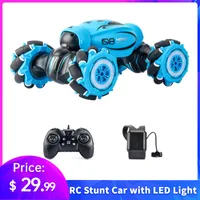 4WD RC Stunt Car Gesture Sensiero del sensore di gesto Controllo Deformabile Elettrico RC Drift Auto trasformatore auto con Giocattolo regalo luminoso a LED per bambini