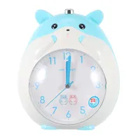 Desk & Table Clocks Children Alarm Clock Cartoon Hamster Night Light For Boys Girl