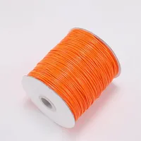 10 m / partij 22 kleuren lederen lijn waxed koord katoenen draad strijkband ketting touw voor sieraden maken DIY armband benodigdheden 803 t2