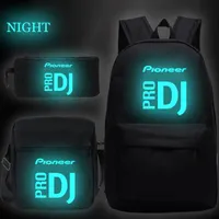 Рюкзак 2021 pioneer pro dj print 3шт / комплект школьные сумки для подростка мальчиков девочек bagpack женщины мужчины mochila рюкзаки