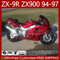 94 NSさん専用 Metallic Red OEM Ezgo Txt Body Kit For Kawasaki Ninja ZX 9R