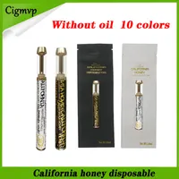 Californië Honing Disposable Device E-Sigaretten Kit 0.8 ml Gram Lege Zonder Oil Pod Ceramic Cartridge Atomizer 400mAh Batterij Vape Stick Kits