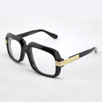 607 Классические очки Очки Очки Черная рамка Прозрачная линза Винтаж Солнцезащитные очки Рамки UV400 Защита глазной одежды Унисекс с коробкой