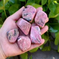 Artes y oficios Natural Rhodonite Squar Cubo Cubierto piedra hermosa piedra preciosa buen cristal pulido curas de curación 15 30 mm NSU7W Haems 4741 Q2