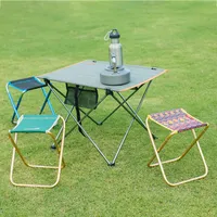 Almohadillas al aire libre silla de pesca para acampar playa plegable taburete aleación de aluminio viaje portátil Picnic ligero