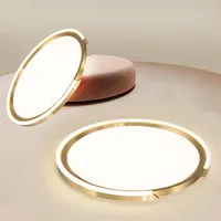 Deckenleuchten Nodic Gold Dünne Runde LED Kreative Schlafzimmer Kinder Studienraum Wohnraum Living Beleuchtung Einfache Kunst Dekor Lampe