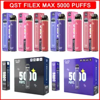 QST Filex Max 5000 Puffs Tek Kullanımlık E Sigaralar Vape Cihazı 12 ml Pod Prefice Sıvı Vapes Kalem Sopa Kartuşları Buharlaştırıcılar