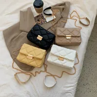 Shoulder Bags Autumn/Winter Rhombus Chain Bag Small Fragrance Handbag Female Fashion Trend All- Single Messenger